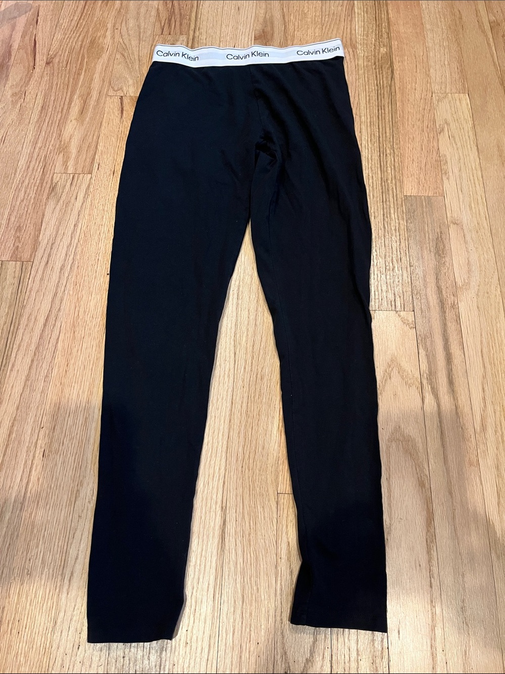 Calvin Klein Black Lounge Jogger Pants with White Branded Waistband